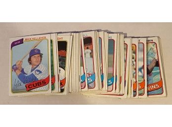 1980 Topps Baseball Card Lot Of 50