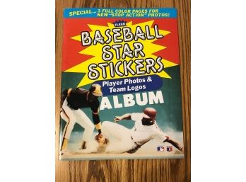 1985 Fleer Baseball Star Stickers Album