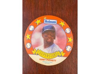Holsum Baseball Disc Kirby Puckett