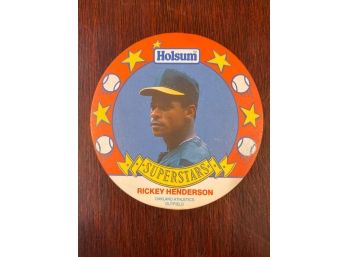 Holsum Baseball Disc Rickey Henderson
