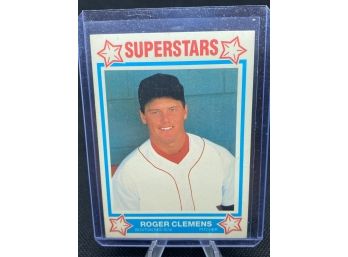 1989 Superstars Baseball Card Roger Clemens