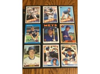 Lot Of (18) Assorted 1980s NY Mets Baseball Cards