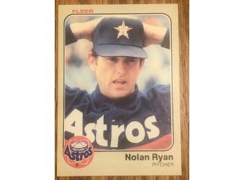 HOF Nolan Ryan 1983 Fleer Baseball Card