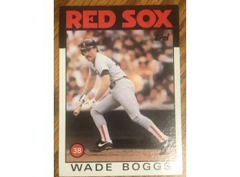 HOF Wade Boggs 1986 Topps Baseball Card