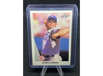1990 Leaf Baseball Card Roger Clemens