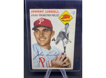 1954 Topps Baseball Card Johnny Lindell