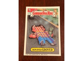 Garbage Pail Kids Run Over Grover