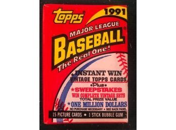 1991 Topps Baseball Wax Pack
