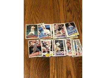 Lot Of (50)1985 Topps Baseball Cards, Some Hall Of Famers Included!