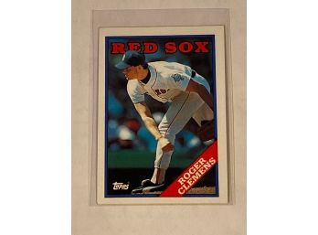 1988 Topps Baseball Card Roger Clemens