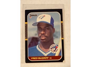 1987 Donruss Baseball Card Fred Mcgriff