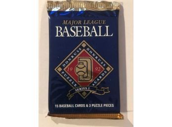 1992 Donruss Baseball Card Series One Unopened Pack