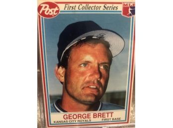 George Brett Post Collector Series Card
