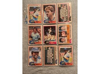 1981 Topps  Assorted Baseball Cards - 18 Cards
