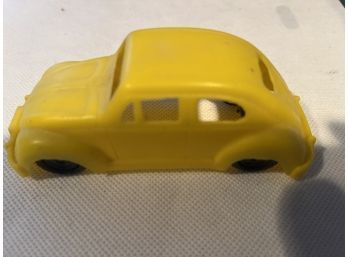 Plastic Yellow Volkswagen Beetle