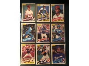 Lot Of (18) 1985 O Pee Chee Baseball Cards