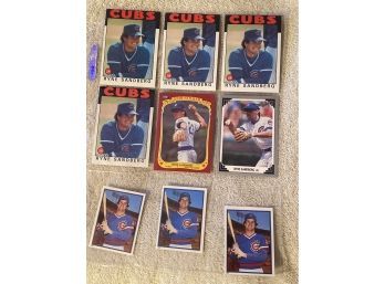 Ryne Sandberg Baseball Card Lot Of 9