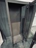Pair Of Metal And Glass Display Cabinets - **5 GLASS SHELVES ARE INCLUDED**