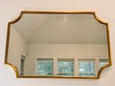 Beveled Gold Frame Wall Mirror
