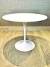 Saarinen Knoll Tulip Table  - White Laminate Over White Cast-aluminum Base - Signed