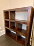 Tall Dark Wood Stained HEAVY Book Case