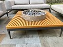 Gloster Sand Fabric And Metal Outdoor Living Room