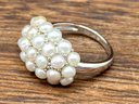 Ring With 28 Small Pearls - Size 4