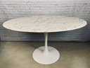 Knoll Style Oval Marble Top Tulip Table By Modway Inc.