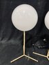 Pair Of Flos IC Table Lamps - Brass With White Glass Diffuser