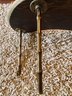 John Salibello Deco Cocktail Table Marble Inlay With Brass Faux Bamboo Legs