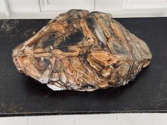 Very Large Brown & Orange Crystal Rock - Perhaps Quartz Or Creedite