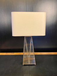 Single Arteriors Glass And Brass Table Lamp With Door To Open