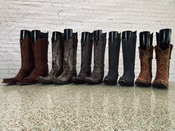 Collection Of Ladies Cowboy Boots - Size 36.5