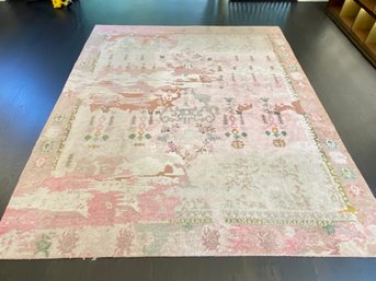 West Elm Persian Style Rug - Pink And Rose