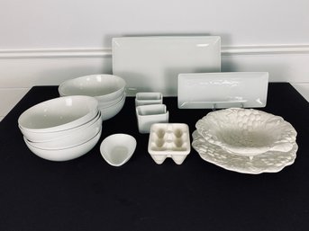 Assortment Of White Ceramic Pieces