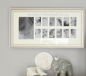 Pottery Barn Baby Silver Leaf First Year Frame