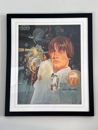 Authentic Framed Numbered Star Wars Luke Skywalker Storyboard
