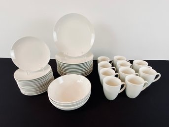Collection Of 40 Maxwell Williams White Basic Dinnerware Plus Extras