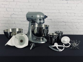 Silver/grey Kitchen Aid Stand Mixer - Custom