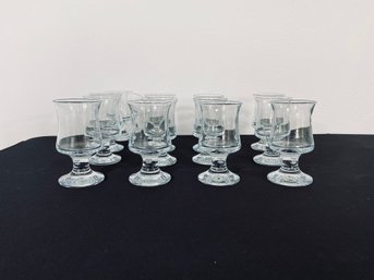 Set Of 13 Unsigned Small Water Glasses - Lovely Pieces