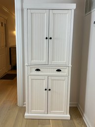 Crosley Company Wood Beadboard Four Door, One Drawer Storage Cabinet