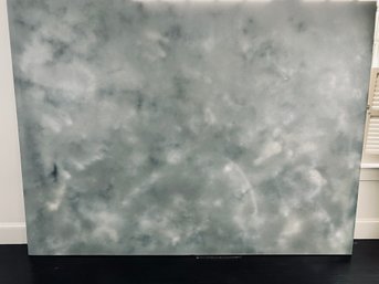 Enormous Piece Spray Paint Art - Greys, Silver, White With Black Edges