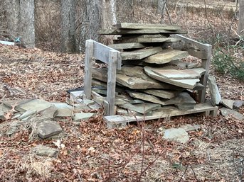 Lot Of Random Pieces Of Bluestone - Roughly One Pallet