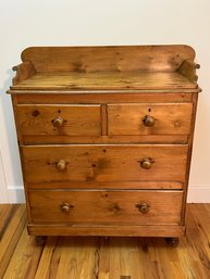 Antique Pine Chest Of Drawers - 4 Drawers