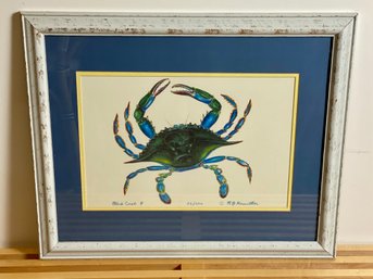 Framed, Signed Print - R.B. Hamilton 'Blue Crab'