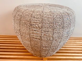 Painted Woven Rope Garden Stool