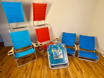 Collection Of Beach Chairs - 5 Items