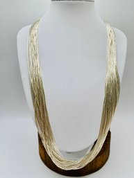 40 Strand Silver Necklace - 22 Inch