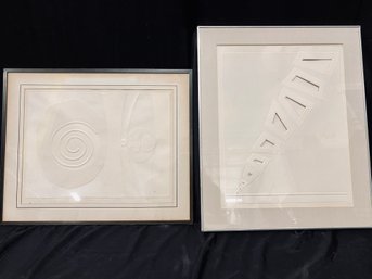 Pair Of Signed Numbered And Framed Paper Art ByAngelo Savelli 1964
