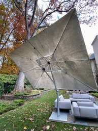 Large Scale Frankford Eclipse Cantilevered Patio Umbrella